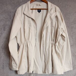 XXL Gap Ivory Comfortable & Stylish Cargo Jacket Lightweight Versatile Warm
